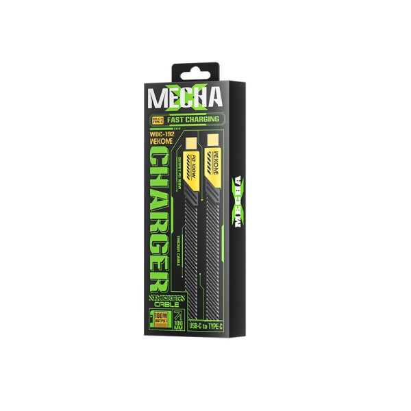 Cablu Wekome WDC-192 Mecha USB-C to USB-C (100W) [Tarnish]