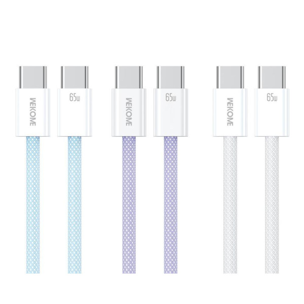 Cablu Wekome WDC-21 Original 65W Super Fast Charging Data Cable Type C to Type C [Purple]
