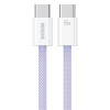 Cablu Wekome WDC-21 Original 65W Super Fast Charging Data Cable Type C to Type C [Purple]