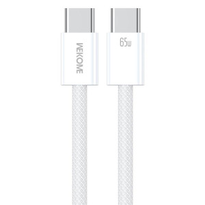 Кабель Wekome WDC-21 Original 65W Super Fast Charging Data Cable Type C to Type C [White]