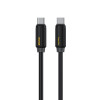 Cablu Wekome WDC-28 Elastic USB-C to USB-C (PD65W) [Black]