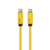 Cablu Wekome WDC-28 Elastic USB-C to USB-C (PD65W) [Yellow]