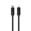 Cablu Wekome WDC-29 Elastic USB-C to Lighting (PD30W) [Black]