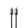 Cablu Wekome WDC-35 Raython Gen2 PD65W Super Fast Charging Data Cable Type C to Type C [Black]