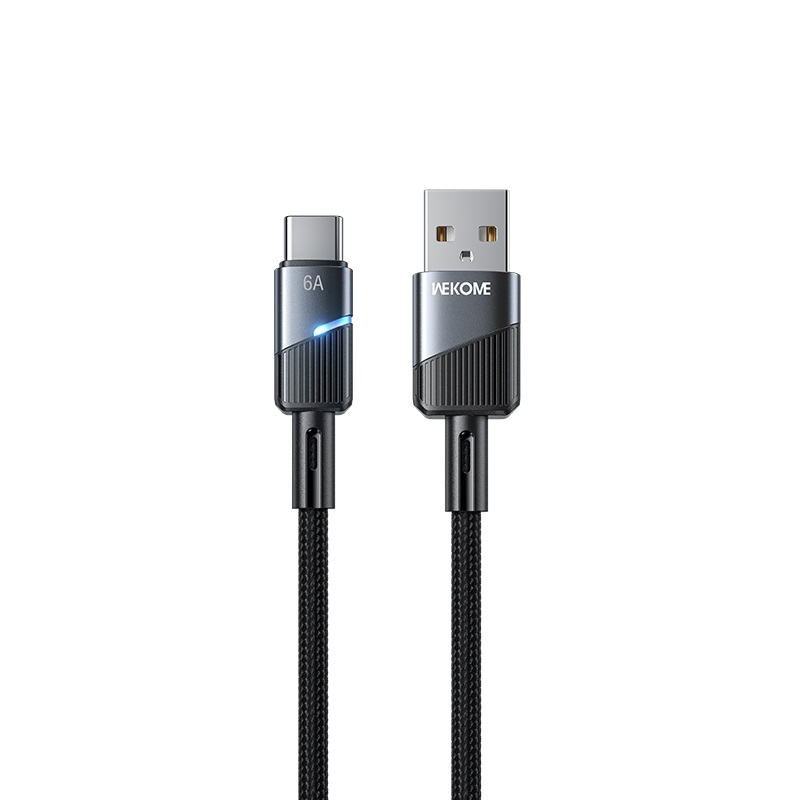Cablu Wekome WDC-36a Raython Series Intelligent Power-off Super Fast Charging USB-A to Type C [Black]