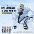 Cablu Wekome WDC-36i Raython Series Intelligent Power-off Super Fast Charging USB-A to Lithning C [Black]