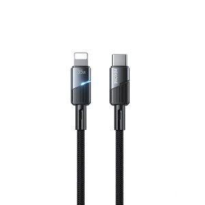 Cablu Wekome WDC-37 35W Raython Series Intelligent Power-off Super Fast Charging Type C to Lithning [Black]