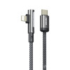 Cablu Wekome WDC-42 PD35W Raython Series Right-Angle Gaming Type C to Lithning [Grey]