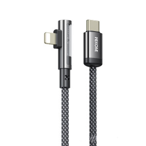 Cablu Wekome WDC-42 PD35W Raython Series Right-Angle Gaming Type C to Lithning [Grey]