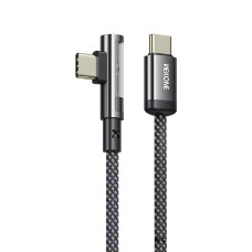 Кабель  Wekome WDC-43 PD65W Raython Series Right-Angle Gaming Type C to Type C [Grey]