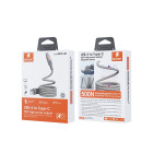 Cablu Wekome WDC-45 66W Magneto Series Super Fast Charging Magnetic Data Cable USB-A to Type C [Grey]