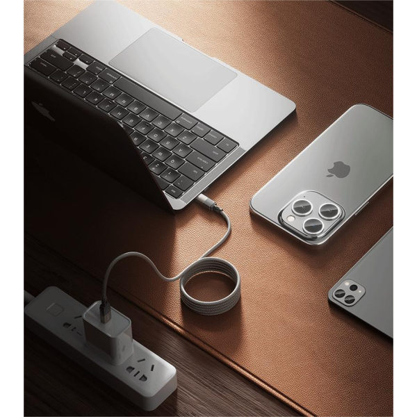 Cablu Wekome WDC-46 PD 65W Magneto Series Super Fast Charging Magnetic Data Cable Type C to Type C [Grey]