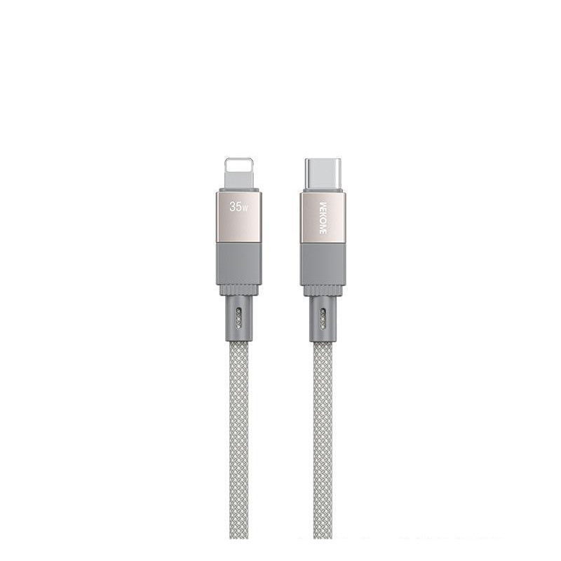 Cablu Wekome WDC-47 PD35W Magneto SeriesSuper Fast Charging Magnetic Data Cabl Type C to Lithning [Grey]
