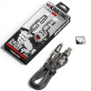 Cablu Wekome WDC-50 Kinkong Atom Series 240W 4-in-1 Super Fast Charging Braided Data Cable [Black]