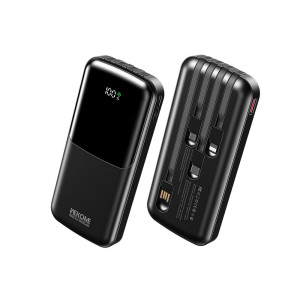 Power Bank Wekome WP-65 22.5W Cabled Super Fast Charging Power Bank 10000mAh [Black]