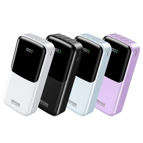 Power Bank Wekome WP-66 22.5W Cabled Super Fast Charging Power Bank 20000mAh [Black]