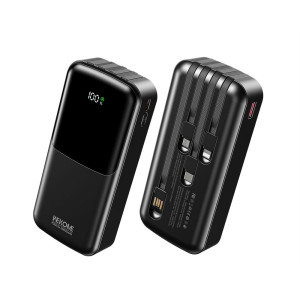 Power Bank Wekome WP-66 22.5W Cabled Super Fast Charging Power Bank 20000mAh [Black]