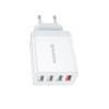 Incarcator Wekome WP-U125 4*USB (QC3.0 33W) [White]