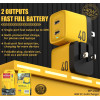Încărcător de retea Wekome WP-U128 Charger GaN 40W C+C (EU) [Yellow]