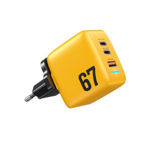 Incarcator de retea Wekome WP-U141 Charger GaN 67W [Yellow]