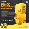 Incarcator de retea Wekome WP-U141 Charger GaN 67W [Yellow]