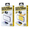 Incarcator wireless Wekome WP-U172 3-in-1 Portable Folding Wireless Charger [Yellow]