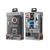 Suport auto Wekome WP-U208 Vanguard Series Mechanical Transparent Wireless Charging Car Holder [Gray]
