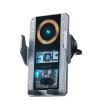 Suport auto Wekome WP-U208 Vanguard Series Mechanical Transparent Wireless Charging Car Holder [Gray]