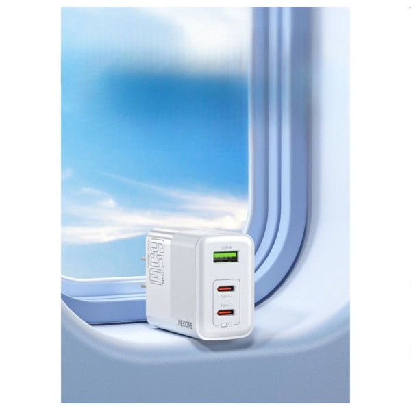 Зарядное устройство Wekome WP-U66 Kinkong GaN Charger 65W A+C+C (EU) [White]