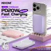 Power Bank Wekome WP-45 Magnetic Wireless PD20W+15W (10000mAh) [Purple]