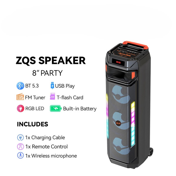 Boxa portabila OEM ZQS8317 speaker [Black]