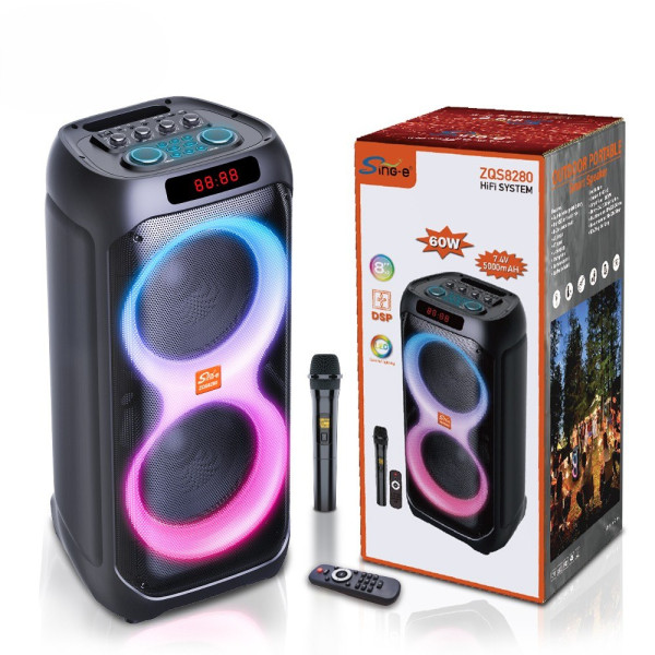 Boxa portabila OEM ZQS8280 speaker [Black]