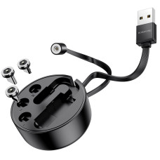 Cablu Borofone BU26 3-in-1 Lightning + Micro USB + Type-C (1m) [Black]