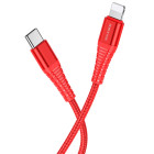 Кабель Borofone BU27 Cool victory PD 20W Type-C to Lightning (1м) [Red]