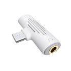 Адаптер Borofone BV8 Type-C  to 3.5mm Jack + Type-C [White]