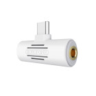 Адаптер Borofone BV8 Type-C  to 3.5mm Jack + Type-C [White]