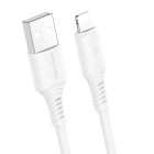 Cablu Borofone BX47 Coolway Lightning (1m) [White]