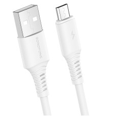 Cablu Borofone BX47 Coolway Micro USB (1m) [White]