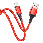 Кабель Borofone BX54 Ultra Bright Lightning (1м) [Red]