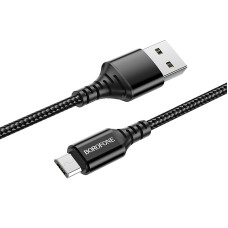 Кабель Borofone BX54 Ultra Bright Micro USB (1м) [Black]