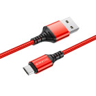 Cablu Borofone BX54 Ultra Bright Micro USB (1m) [Red]
