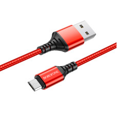 Кабель Borofone BX54 Ultra Bright Micro USB (1м) [Red]