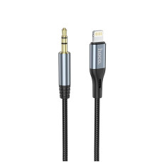 Cablu Hoco DUP03 Lightning to 3.5mm Jack AUX (1m) [Black]