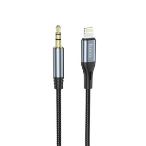 Cablu Hoco DUP03 Lightning to 3.5mm Jack AUX (1m) [Black]