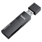 Картридер Hoco HB20 Mindful 2-in-1 (USB3.0) [Black]