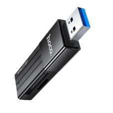 Card reader Hoco HB20 Mindful 2-in-1 (USB3.0) [Black]