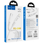 Cablu Hoco X56 New original PD 20W Type-C to Lightning (1m) [White]