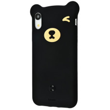 Чехол для iPhone XR Baseus Bear Silicone (Black)