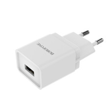 Incarcator de retea Borofone BA19A Nimble + Cablu Micro USB (1A) [White]