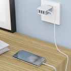 Зарядное устройство Borofone BA42A Joyful + Кабель Micro USB (2.4A) [White]